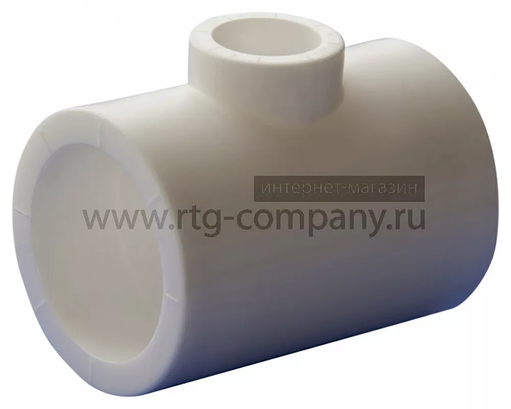 Тройник переходной полипропиленовый PPRC 40х20х40 TEBO, белый (уп. 10 шт)