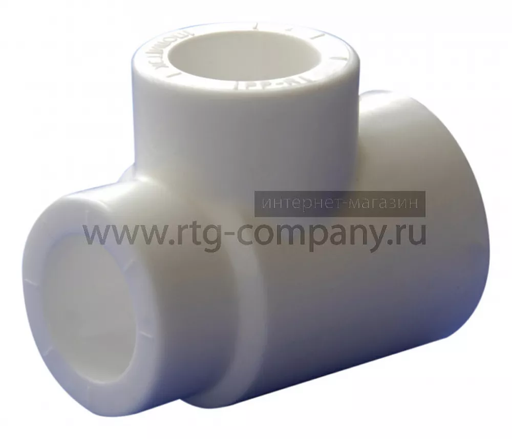 Тройник переходной полипропиленовый PPRC 25х25х20 TEBO, белый (уп. 30 шт)